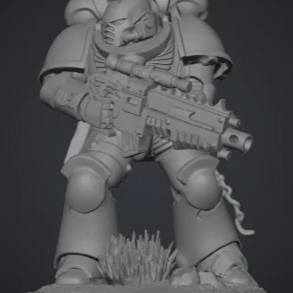 Mô hình Primaris Marine - Chiến binh Warhammer 40k in 3D chất lượng