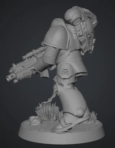 Mô hình Primaris Marine - Chiến binh Warhammer 40k in 3D chất lượng - Image 2