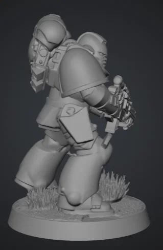 Mô hình Primaris Marine - Chiến binh Warhammer 40k in 3D chất lượng - Image 3