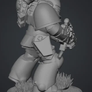 Mô hình Primaris Marine - Chiến binh Warhammer 40k in 3D chất lượng