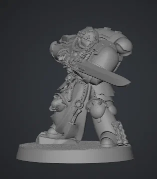 Mô hình 3D Warhammer 40k Emperors Champion cho Tabletop Gaming - Image 1