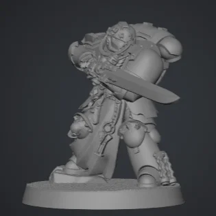 Mô hình 3D Warhammer 40k Emperors Champion cho Tabletop Gaming