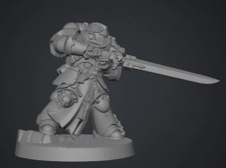 Mô hình 3D Warhammer 40k Emperors Champion cho Tabletop Gaming - Image 2