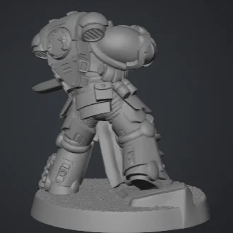 Mô hình 3D Warhammer 40k Emperors Champion cho Tabletop Gaming