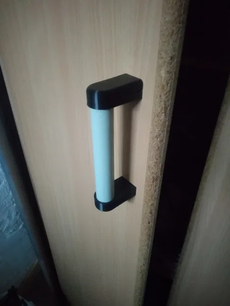 Tay nắm DIY đa năng: In 3D kết hợp ống PVC (Universal Handle Hybrid) - Image 2
