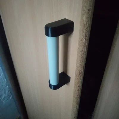 Tay nắm DIY đa năng: In 3D kết hợp ống PVC (Universal Handle Hybrid)