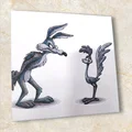 Tranh tường Hueforge Wile E. Coyote & Road Runner – Looney Tunes HF Print - Thumbnail 2