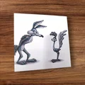 Tranh tường Hueforge Wile E. Coyote & Road Runner – Looney Tunes HF Print - Thumbnail 3