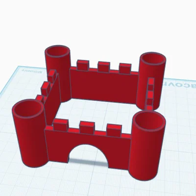 Mô hình lâu đài đồ chơi 3D cho bé (hrad) - Thiết kế dễ thương
