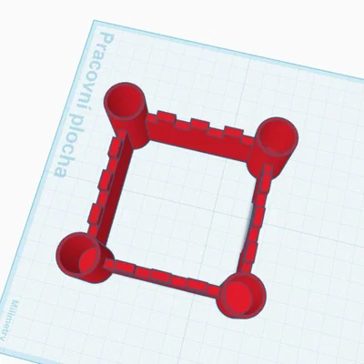 Mô hình lâu đài đồ chơi 3D cho bé (hrad) - Thiết kế dễ thương