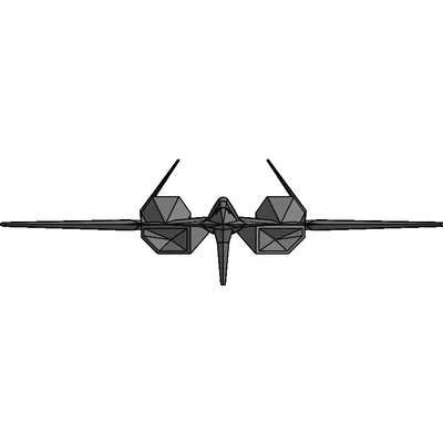 Mô hình 3D máy bay ADF-11 Falken từ Ace Combat 7