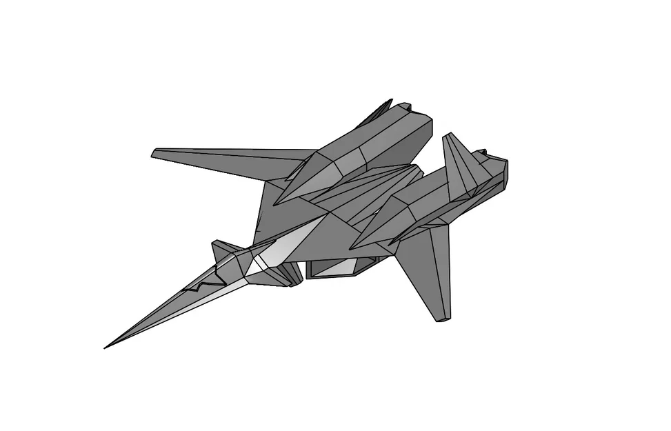 Mô hình 3D máy bay ADF-11 Falken từ Ace Combat 7 - Image 3