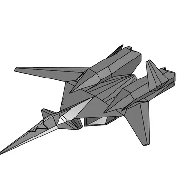 Mô hình 3D máy bay ADF-11 Falken từ Ace Combat 7