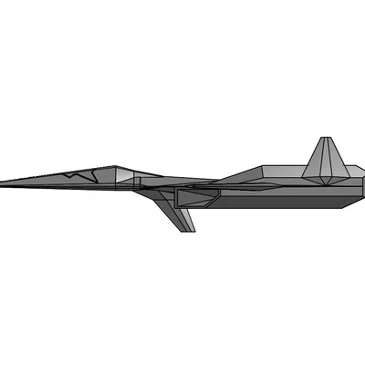 Mô hình 3D máy bay ADF-11 Falken từ Ace Combat 7