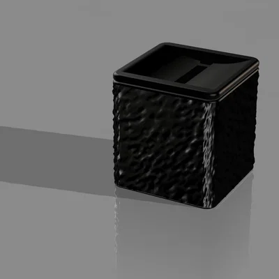 Hộp vuông tối giản / Gạt tàn vape – vân stone