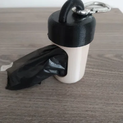 Bộ dispenser túi nhặt phân chó đa năng kèm carabiner