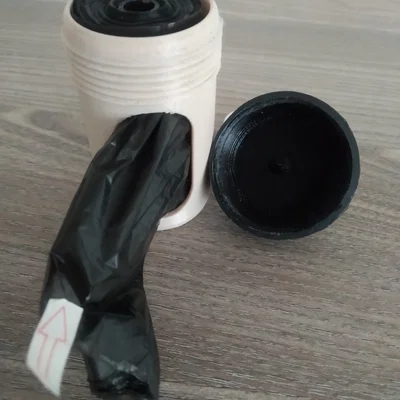 Bộ dispenser túi nhặt phân chó đa năng kèm carabiner