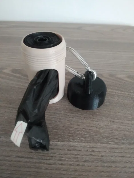 Bộ dispenser túi nhặt phân chó đa năng kèm carabiner - Image 4