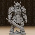 #188 Tượng Cyberpunk Mecha Samurai - Chiến Binh Tương Lai - Thumbnail 1