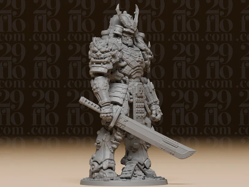 #188 Tượng Cyberpunk Mecha Samurai - Chiến Binh Tương Lai - Image 2