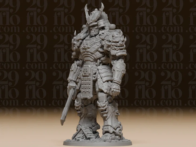 #188 Tượng Cyberpunk Mecha Samurai - Chiến Binh Tương Lai - Image 4