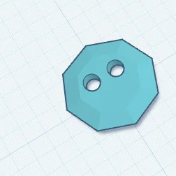 Bộ 5 nút áo in 3D hình thù siêu dễ thương độc đáo