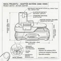 Adaptér baterie Parkside X20V Team (Battery Adapter) - Thumbnail 1