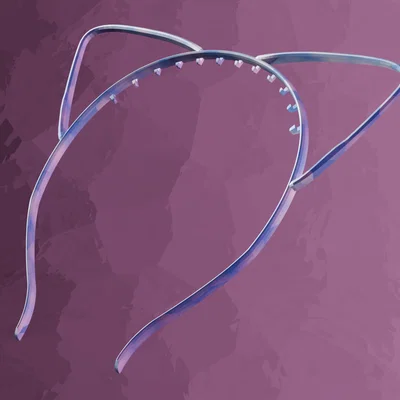 Bờm tóc tai mèo (Cat Ears Headband) in 3D dễ thương không cần support