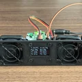 Kệ quạt 1U rack 10" WiFi điều khiển nhiệt độ (ESPHome + Home Assistant, OLED) - Thumbnail 1