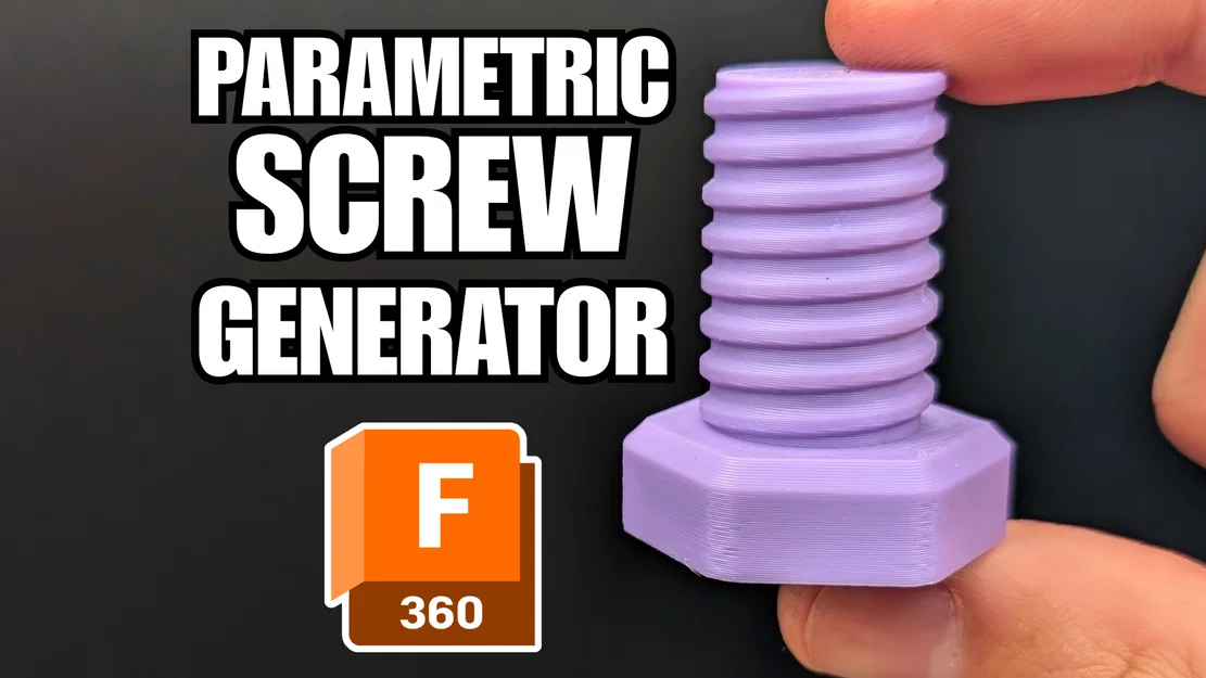 Bộ tạo screw 3D in được cho Fusion 360 (ren tối ưu cho FDM) - Image 1