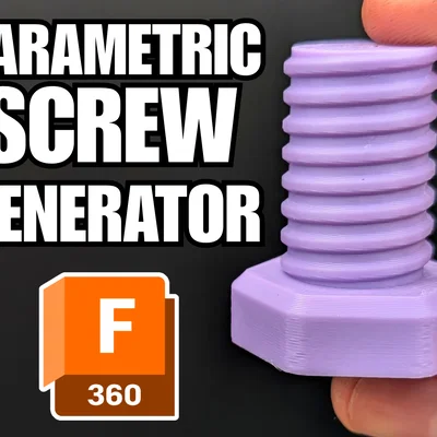 Bộ tạo screw 3D in được cho Fusion 360 (ren tối ưu cho FDM)