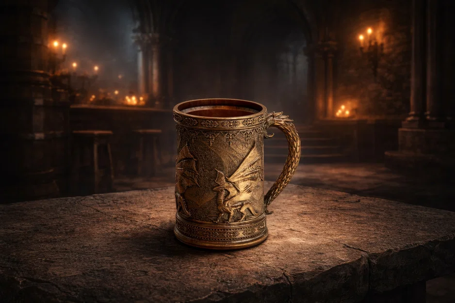 Ly Dragon Mug – Nhận 300 mẫu trên PATREON - Image 1