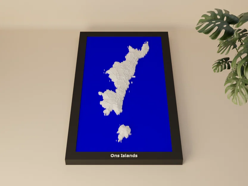 Ons Islands, Tây Ban Nha - Mô hình thu nhỏ 3D - Image 1