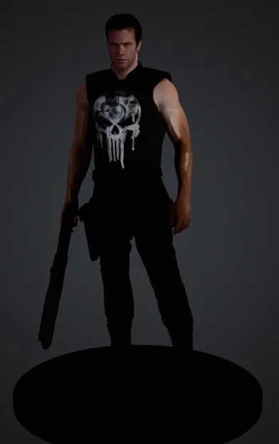 Mô hình 3D The Punisher 2004 - Thomas Jane sắc nét cho tín đồ Marvel - Image 1