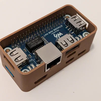 Hộp bảo vệ Waveshare Ethernet/USB HUB HAT cho Raspberry Pi