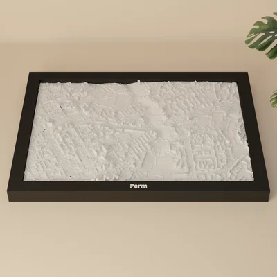 Perm, Russia - 3D Miniature (Miniature địa hình in 3D)