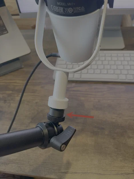Adapter Micro 1/4-20 sang 5/8-27 (ren modeled) - Image 3