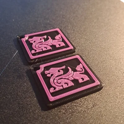 Móc khóa in 3D hình rồng KUKIRIN Dragon & K độc đáo