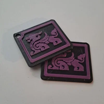 Móc khóa in 3D hình rồng KUKIRIN Dragon & K độc đáo