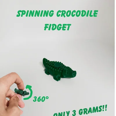 Spinning Crocodile Fidget - Đồ chơi cá sấu xoay 3D siêu nhẹ