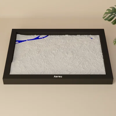 Aarau, Thụy Sĩ - Mô hình thu nhỏ 3D địa hình