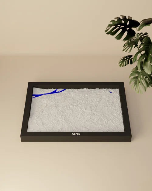 Aarau, Thụy Sĩ - Mô hình thu nhỏ 3D địa hình - Image 2