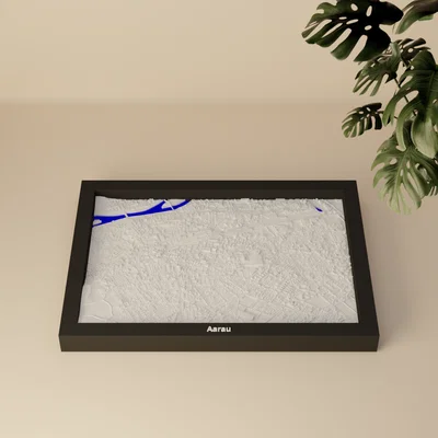 Aarau, Thụy Sĩ - Mô hình thu nhỏ 3D địa hình