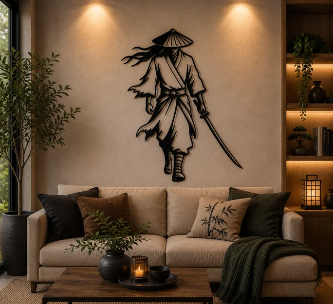 Tranh Treo Tường 2D Samurai Warrior - Image 1