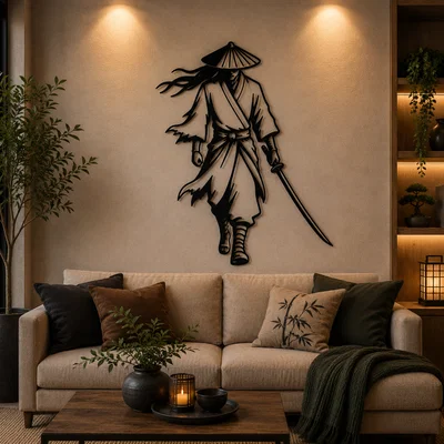 Tranh Treo Tường 2D Samurai Warrior