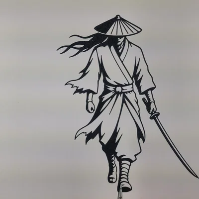 Tranh Treo Tường 2D Samurai Warrior
