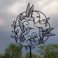 Tranh Treo Tường 2D Vòng Tròn Chim Ruồi (Hummingbird Circle 2D Wall Art) - Thumbnail 2