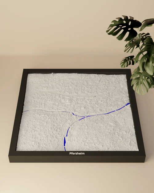 Pforzheim, Đức - Mô hình địa hình thu nhỏ 3D - Image 3