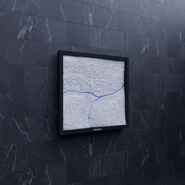 Pforzheim, Đức - Mô hình địa hình thu nhỏ 3D - Image 7