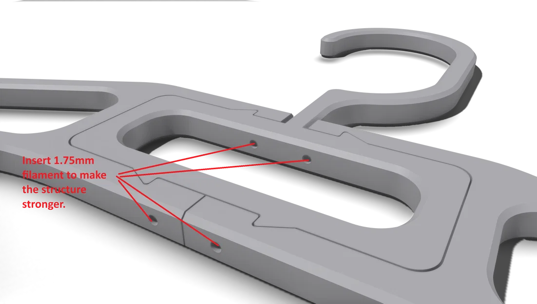 Móc Treo Quần Áo (Cloth Hanger) In 3D - Lắp Ráp 3 Phần - Image 5